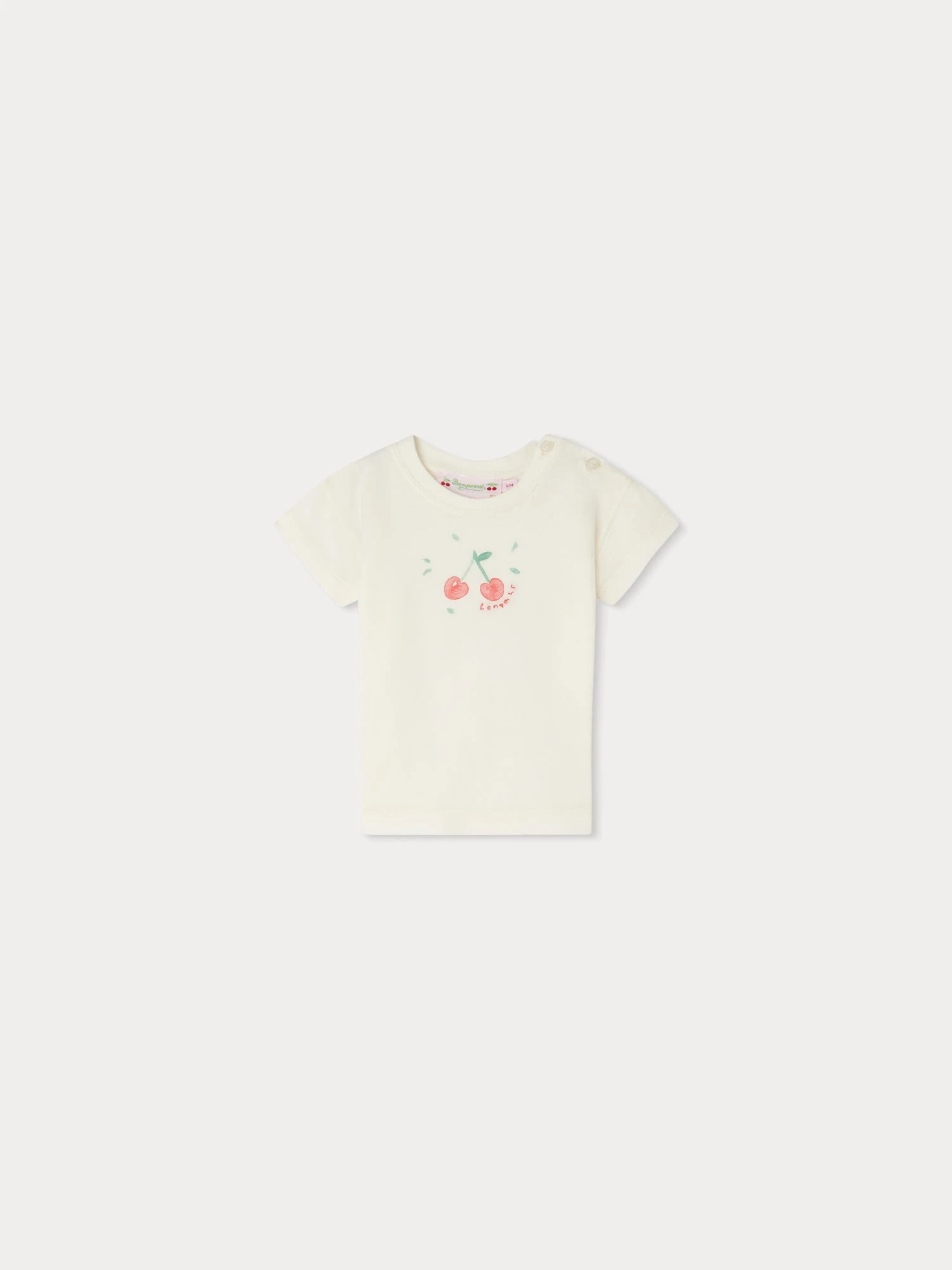 BONPOINT T-shirt Dom Blanc Lait 3 BONPOINT T-shirt Dom Blanc Lait
