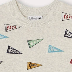 BONPOINT Sweatshirt Tonino Naturel Imprimé -BONPOINT Soldes W02BJUKN0401 606 W02BJUKN0401 606 3