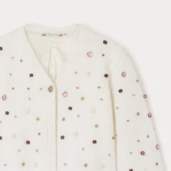 BONPOINT Cardigan Tholmine Blanc Lait -BONPOINT Soldes W02GCAKN1901 102 W02GCAKN1901 102 3
