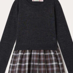 BONPOINT Robe Tayra Gris Foncé -BONPOINT Soldes W02GDRKN0102 494 W02GDRKN0102 494 3
