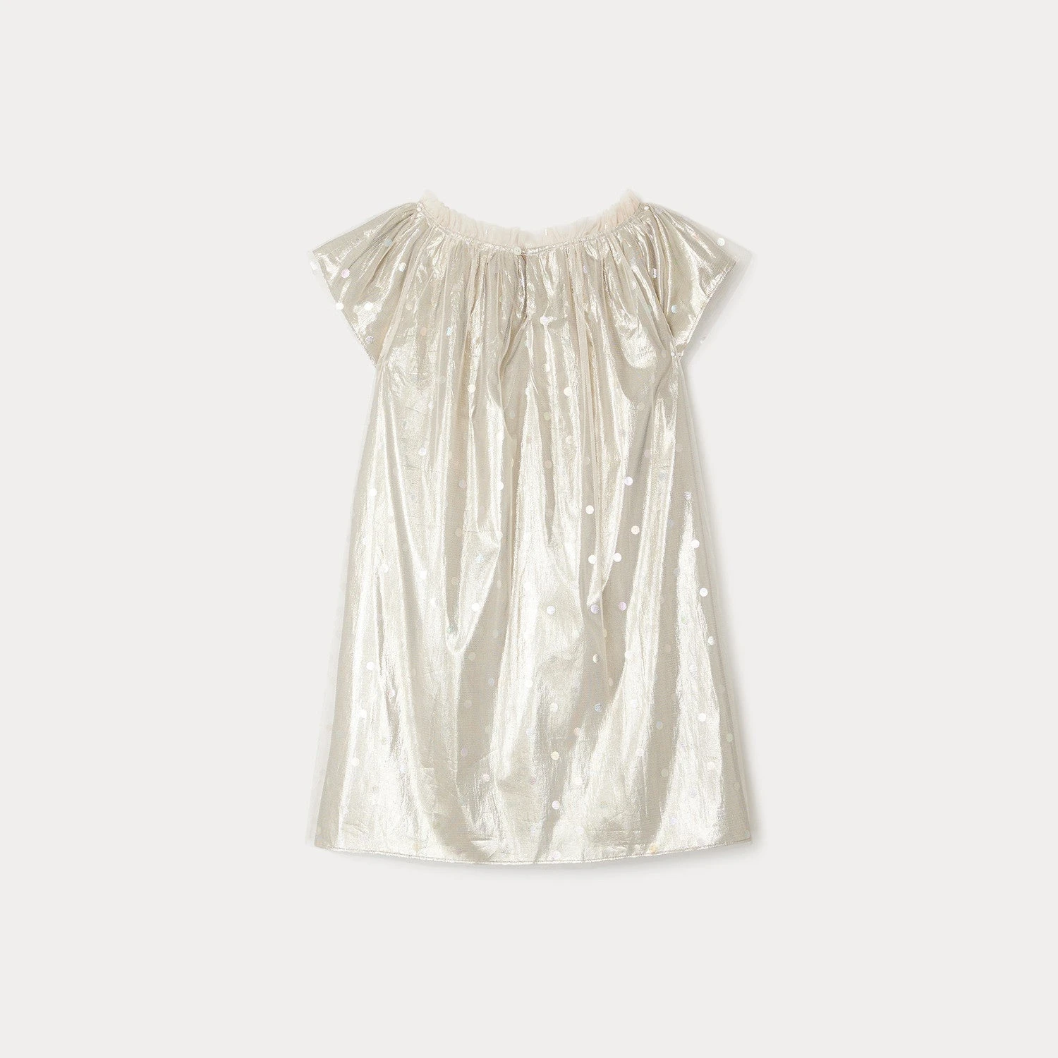 BONPOINT Robe Cérémonie Charlotte écru Pois 4 BONPOINT Robe Cérémonie Charlotte écru Pois – Image 2