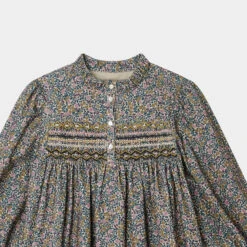 BONPOINT Robe Smockée Tamsin Encre -BONPOINT Soldes W02GDRWO2502 577A W02GDRWO2502 577A 3