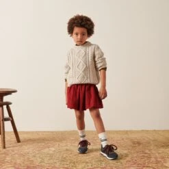 BONPOINT Pull Tihana Gris Chiné Clair -BONPOINT Soldes W02GJUKN0901 092 W02GJUKN0901 092 5