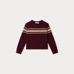 BONPOINT Pull Branda Bordeaux