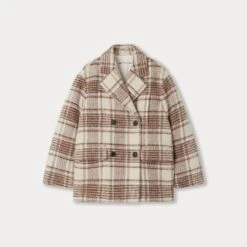 BONPOINT Manteau Tinley Naturel écossais