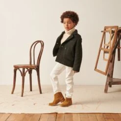 BONPOINT Manteau Tiya Kaki -BONPOINT Soldes W02GOUWO1801 346 W02GOUWO1801 346 5