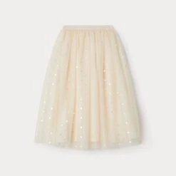 BONPOINT Jupe De Cérémonie Panice écru Pois