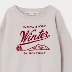 BONPOINT Sweatshirt Tayla Mauve Grise -BONPOINT Soldes W02GSWKN0302 156C W02GSWKN0302 156C 3