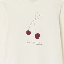 BONPOINT T-shirt Theia Blanc Naturel -BONPOINT Soldes W02GTSKN0901 101 W02GTSKN0901 101 3