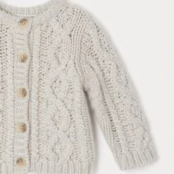 BONPOINT Cardigan Bartolina Gris Chiné Clair -BONPOINT Soldes W02XCAKN0601 092 W02XCAKN0601 092 3