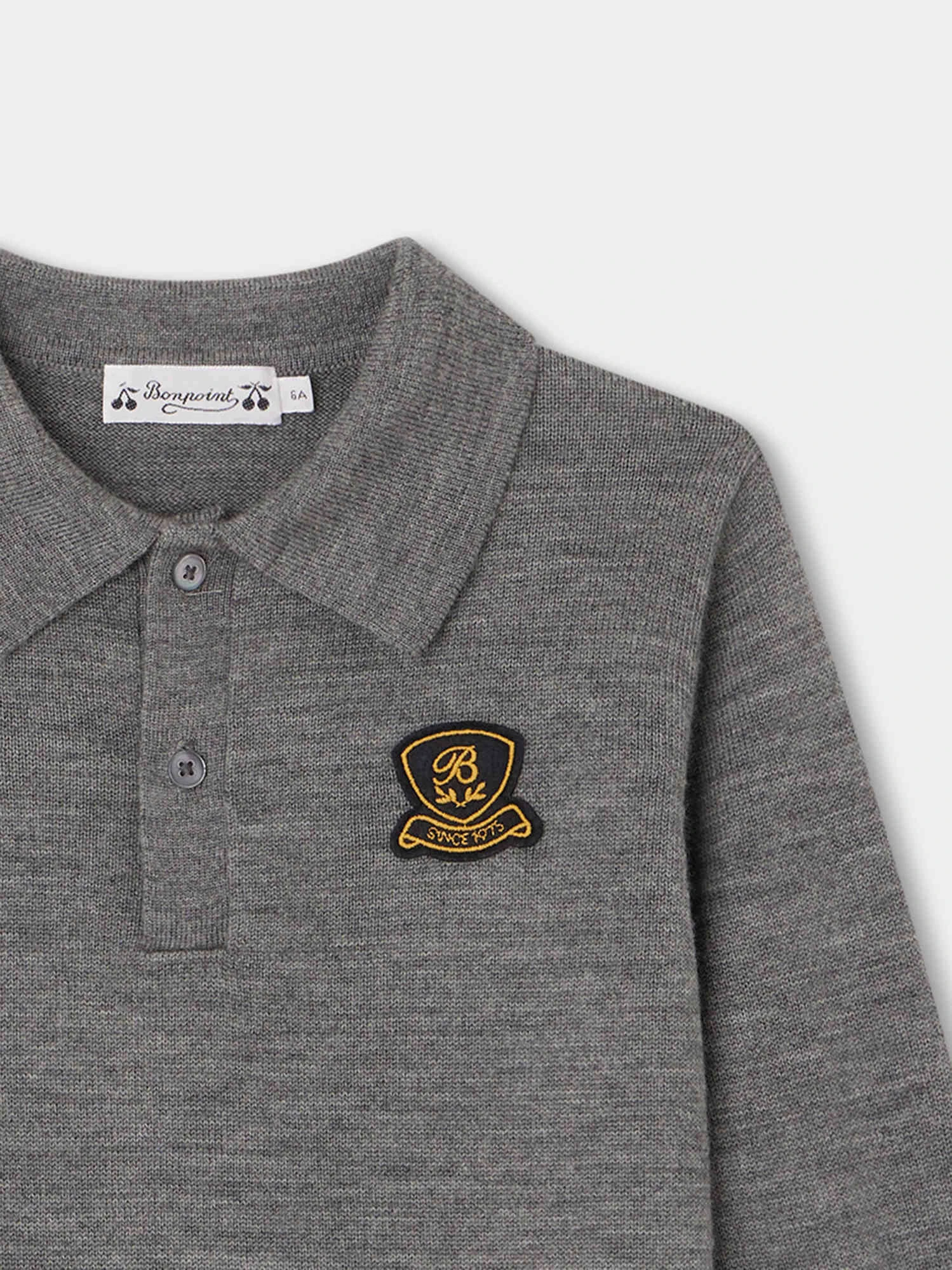 BONPOINT Pull Darius Gris Chiné Foncé 5 BONPOINT Pull Darius Gris Chiné Foncé – Image 3