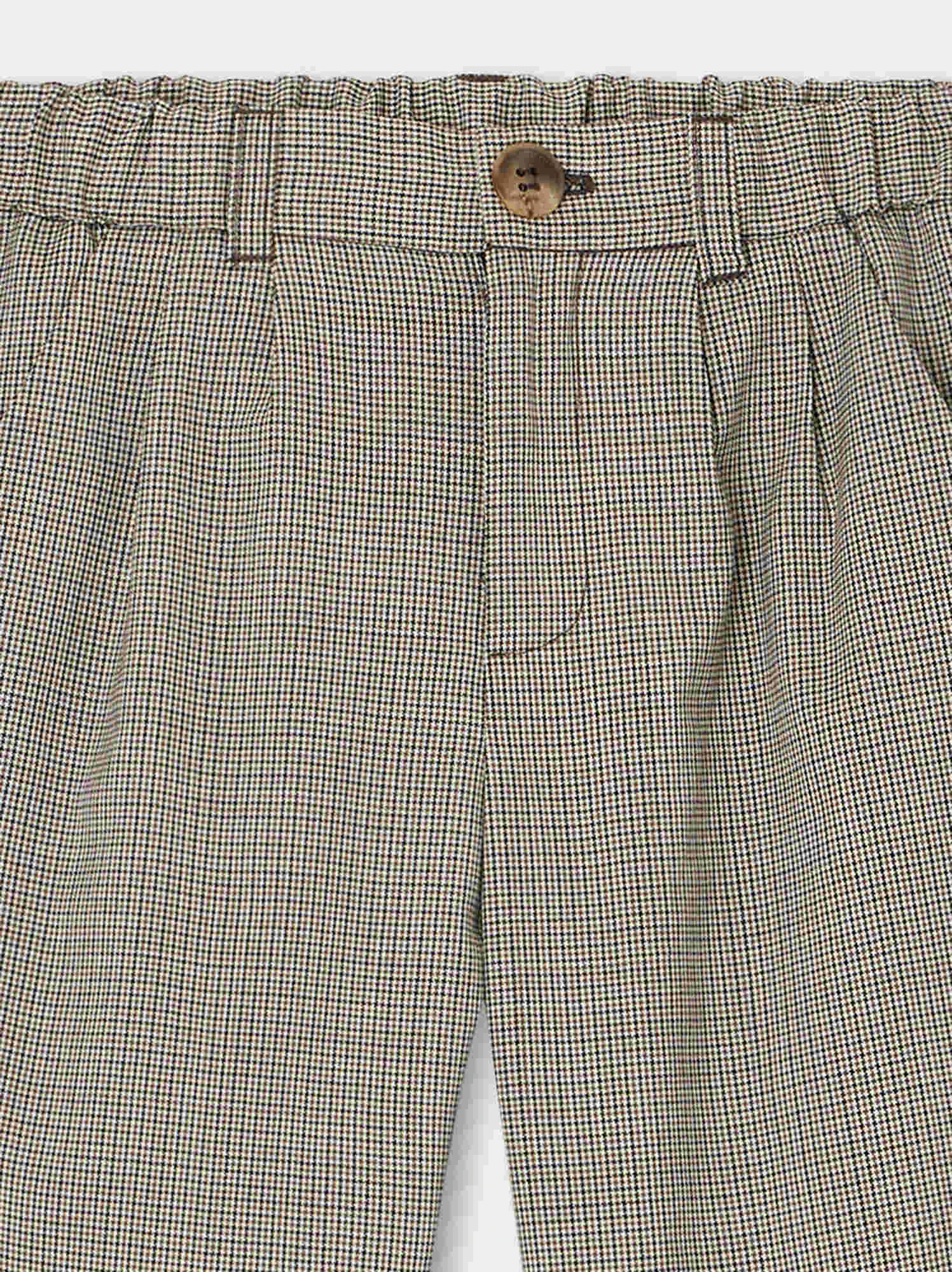 BONPOINT Pantalon Stephen Carreaux Marron 5 BONPOINT Pantalon Stephen Carreaux Marron – Image 3