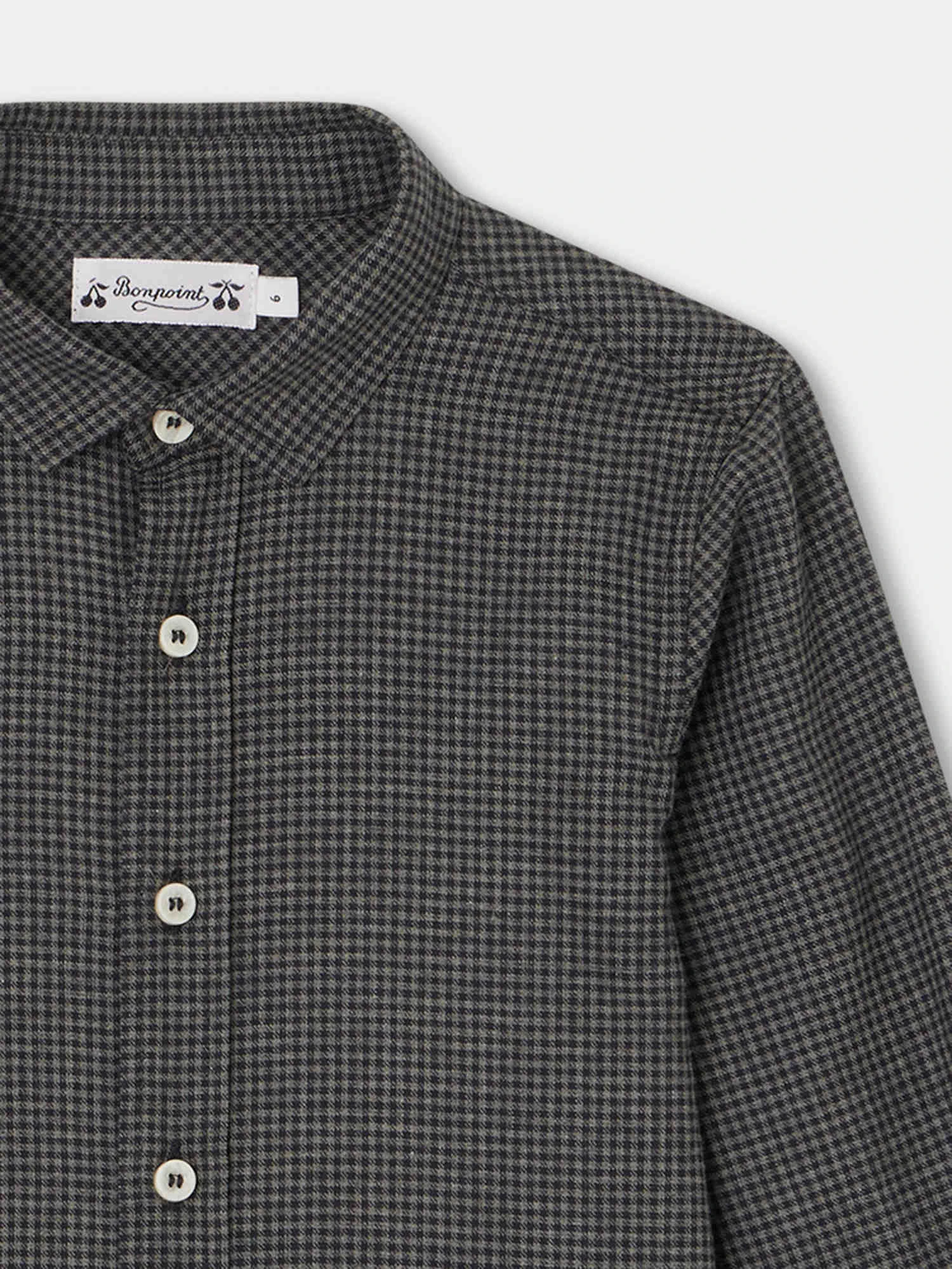 BONPOINT Chemise Tangui Carreaux Noir 5 BONPOINT Chemise Tangui Carreaux Noir – Image 3