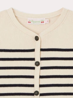 BONPOINT Cardigan Demy Rayures Marine -BONPOINT Soldes W03GCAK00006 270 W03GCAK00006 270 3