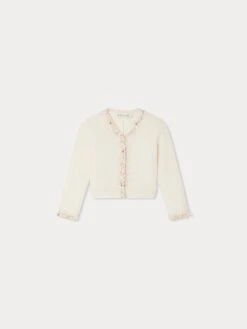 BONPOINT Cardigan Divine Blanc Lait