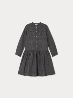 BONPOINT Robe Becky Carreaux Noir