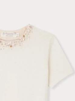 BONPOINT Pull Diaphane Blanc Lait -BONPOINT Soldes W03GJUK00019 002 W03GJUK00019 002 3