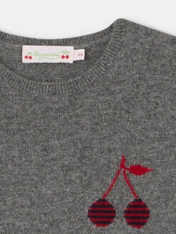 BONPOINT Pull Brunelle Gris Chine Fonce -BONPOINT Soldes W03GJUK00026 195 W03GJUK00026 195 3
