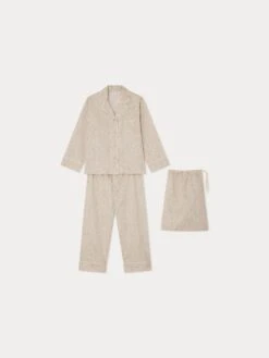 BONPOINT Pyjama Avec Pochette Dormeur Fleurs Rose