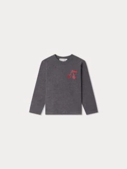 BONPOINT T-shirt Theia Gris Chiné Foncé