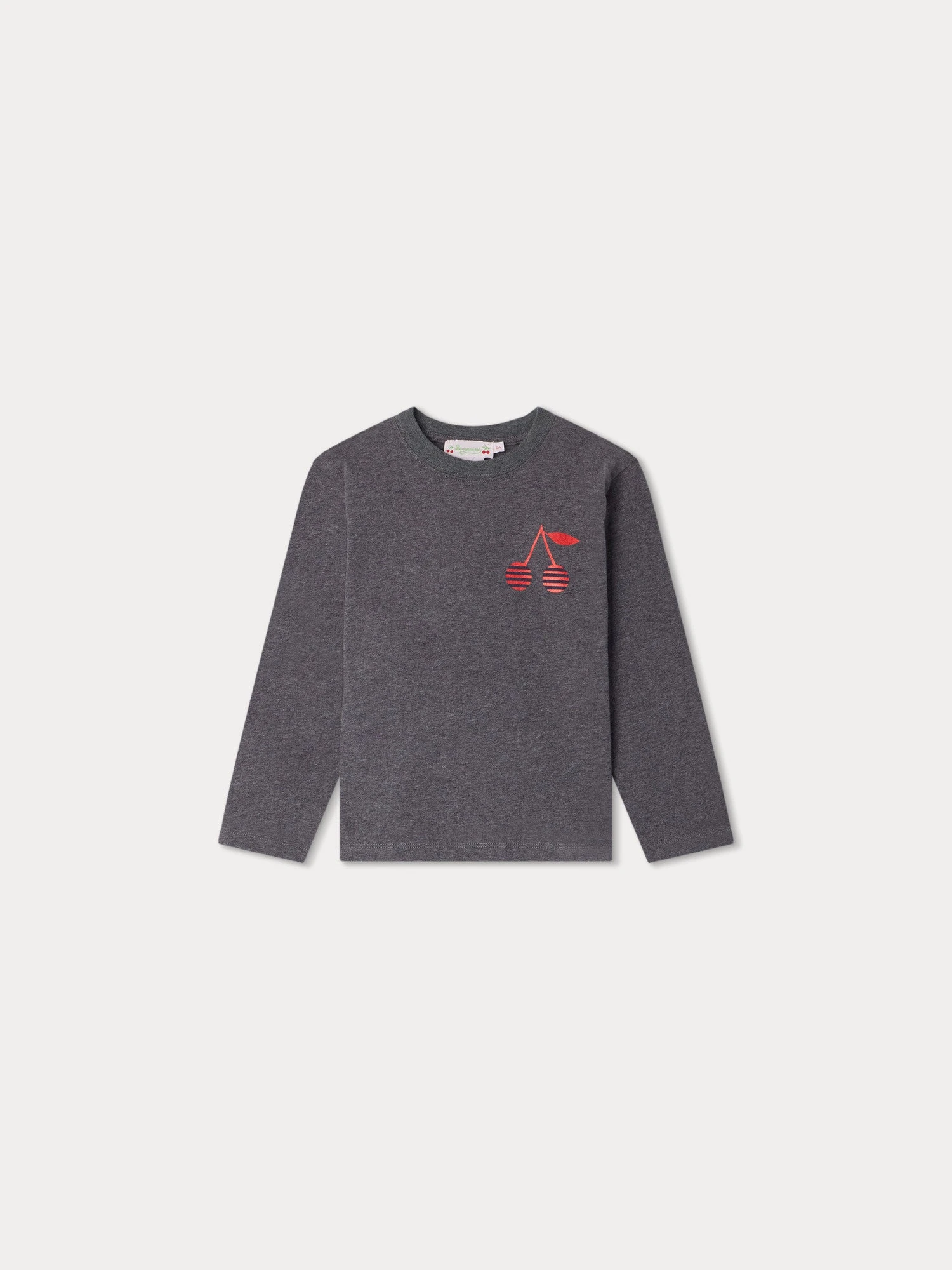 BONPOINT T-shirt Theia Gris Chiné Foncé 3 BONPOINT T-shirt Theia Gris Chiné Foncé