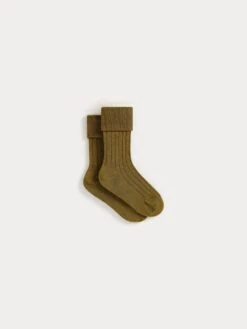 BONPOINT Chaussettes à Côtes Thorild Vert Bronze