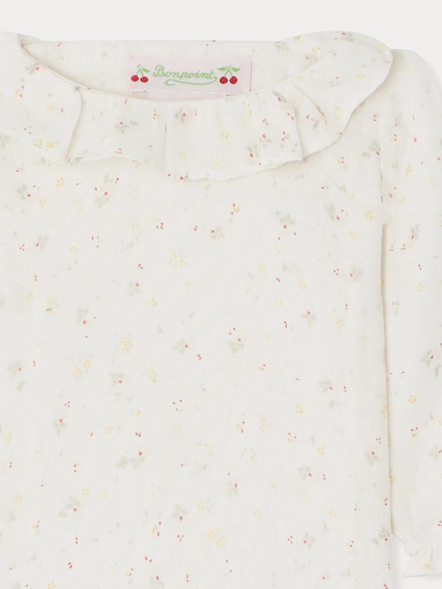 BONPOINT Blouse Ganiti Fleurs Bleu Aqua 5 BONPOINT Blouse Ganiti Fleurs Bleu Aqua – Image 3