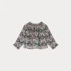 BONPOINT Blouse Smockée Griotte Fleur Figue -BONPOINT Soldes W03XBLW00012 553A W03XBLW00012 553A 1