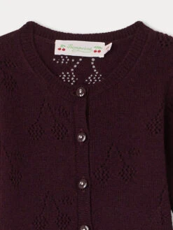 BONPOINT Cardigan Tibile Raisin -BONPOINT Soldes W03XCAK00110 053 W03XCAK00110 053 3
