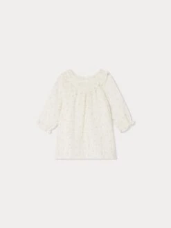 BONPOINT Robe Divina Fleurs Bleu Aqua