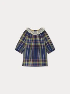 BONPOINT Robe Flavili Ecossais Marine