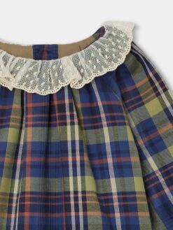 BONPOINT Robe Flavili Ecossais Marine -BONPOINT Soldes W03XDRW00014 470 W03XDRW00014 470 4