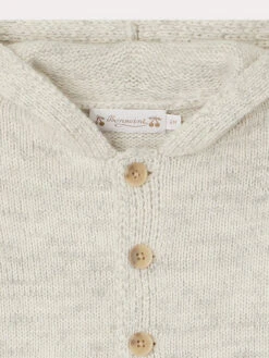 BONPOINT Burnou Atexane Gris Chiné Clair -BONPOINT Soldes W03YBUK00100 092 W03YBUK00100 092 3