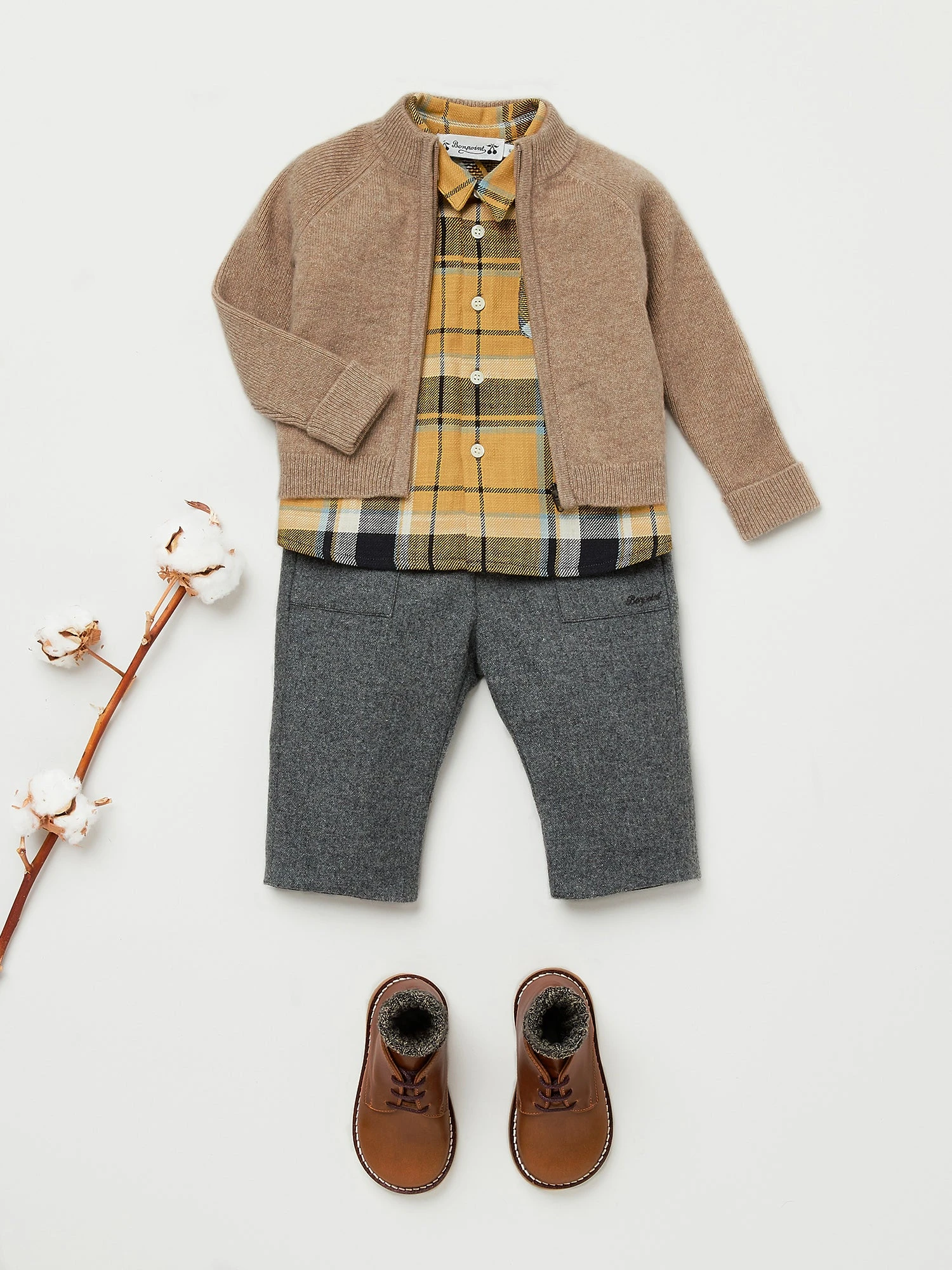 BONPOINT Cardigan Thylio Praline 4 BONPOINT Cardigan Thylio Praline – Image 2