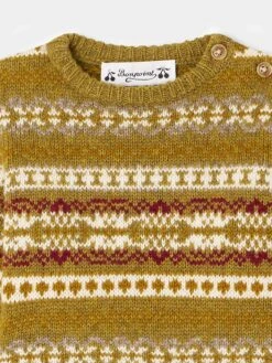 BONPOINT Pull Dalmire Kaki Clair -BONPOINT Soldes W03YJUK00100 945 W03YJUK00100 945 4