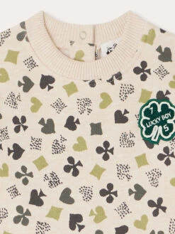 BONPOINT Sweatshirt Dady Ivoire Imprimé -BONPOINT Soldes W03YSWK00001 604 W03YSWK00001 604 3